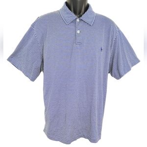 Ralph Lauren Striped Short‎ Sleeve Polo Shirt Sz XL
